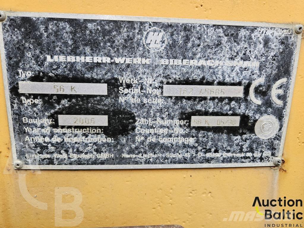 Liebherr 56K Bokštiniai kranai