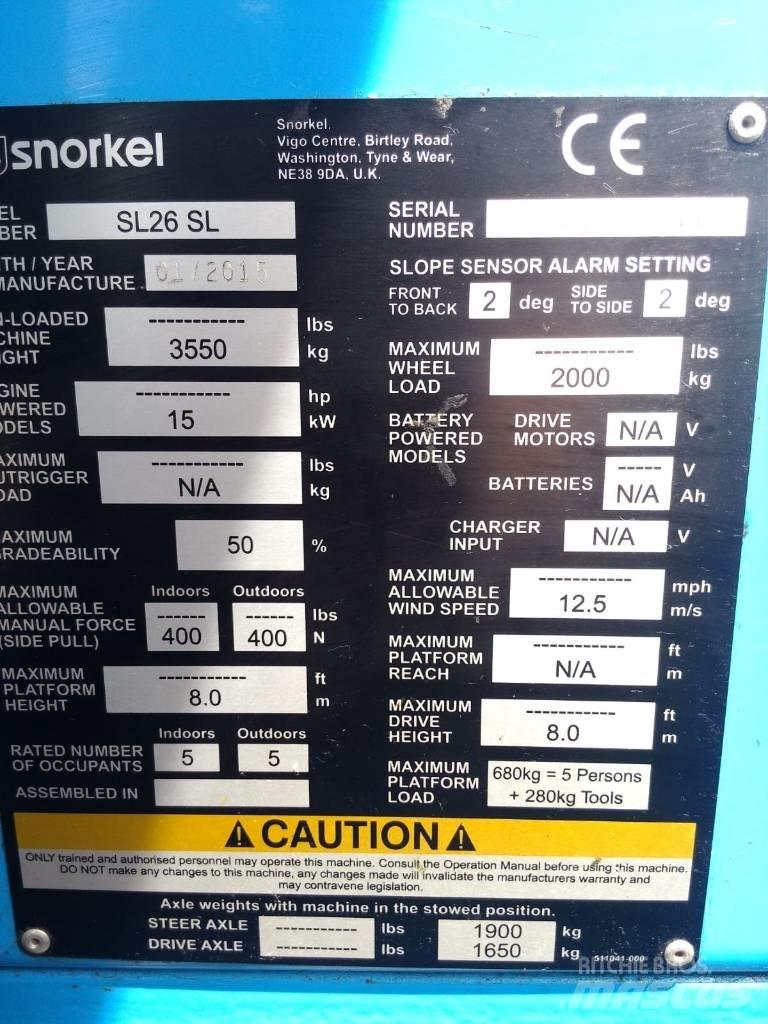 Snorkel SL 26 Alkūniniai keltuvai