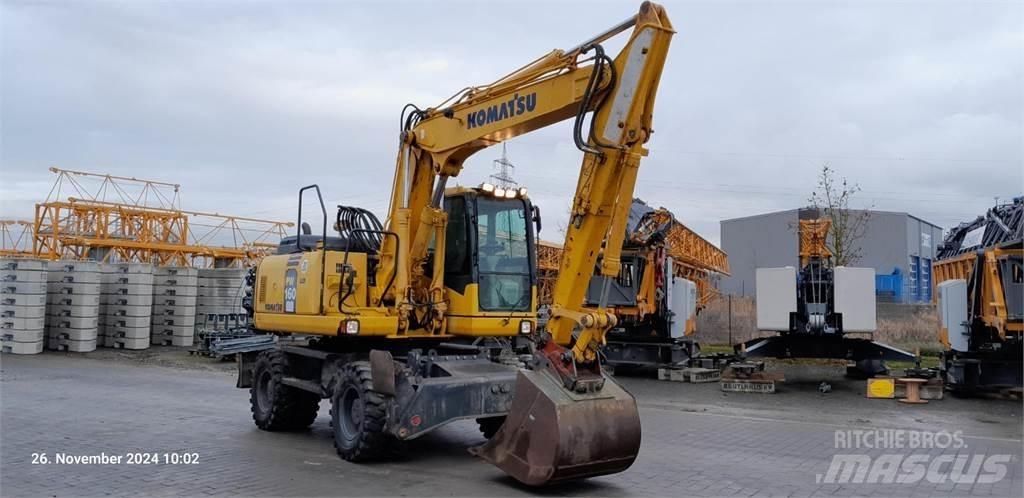 Komatsu PW160-7E0 Ratiniai ekskavatoriai