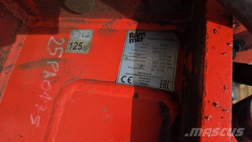 Rammer R25P Hidrauliniai kūjai / Trupintuvai