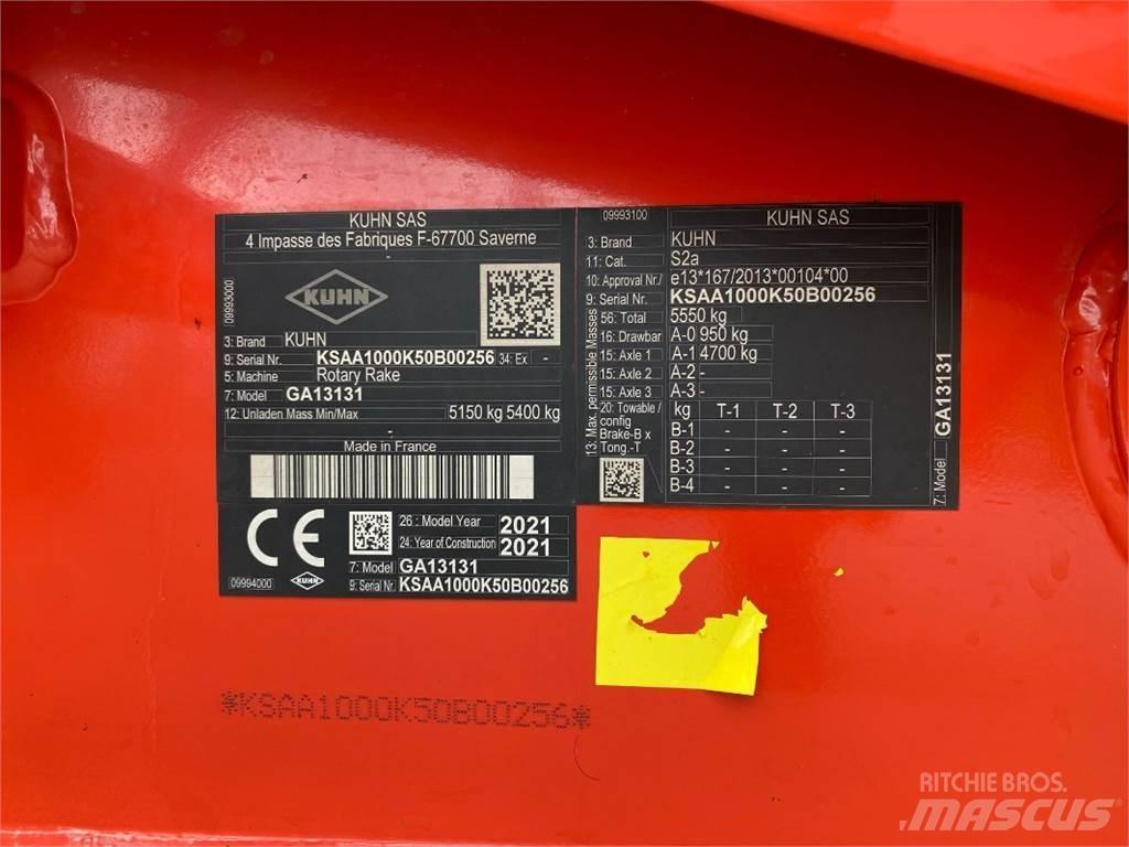 Kuhn GA13131 Grunto gramdymo technika
