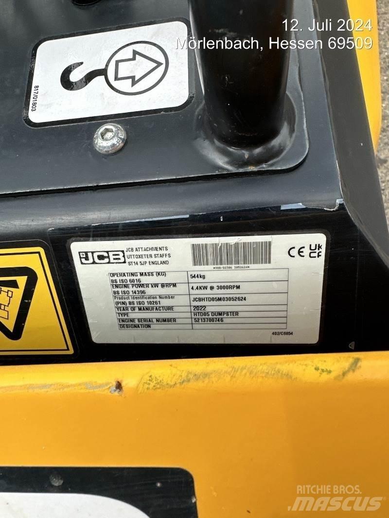 JCB HTD5 Statybiniai savivarčiai sunkvežimiai
