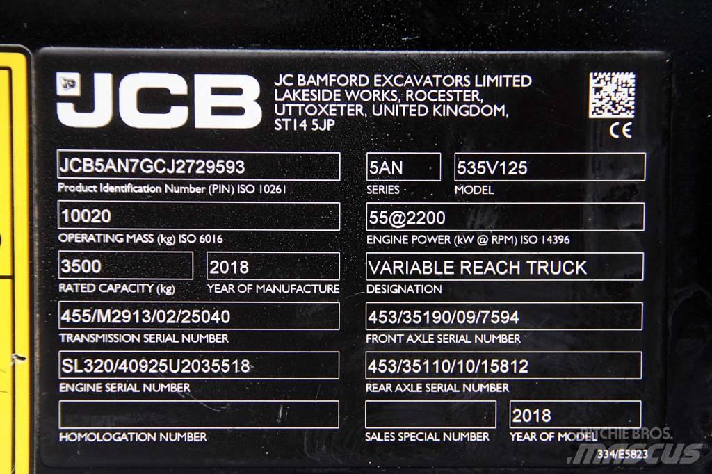 JCB 535-125 Teleskopiniai krautuvai