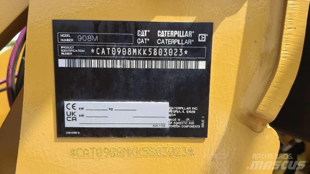 CAT 908M Naudoti ratiniai krautuvai