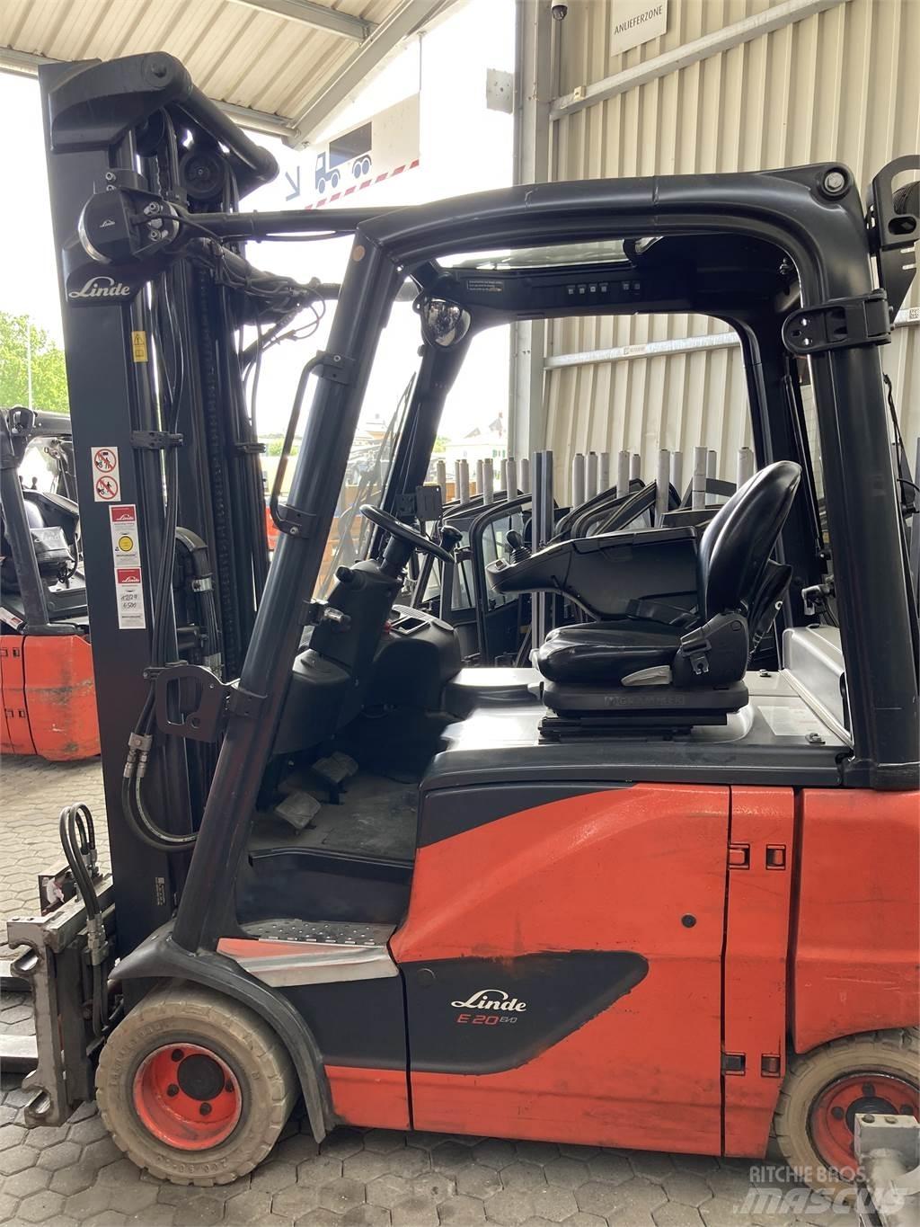 Linde E20PH Elektriniai šakiniai krautuvai