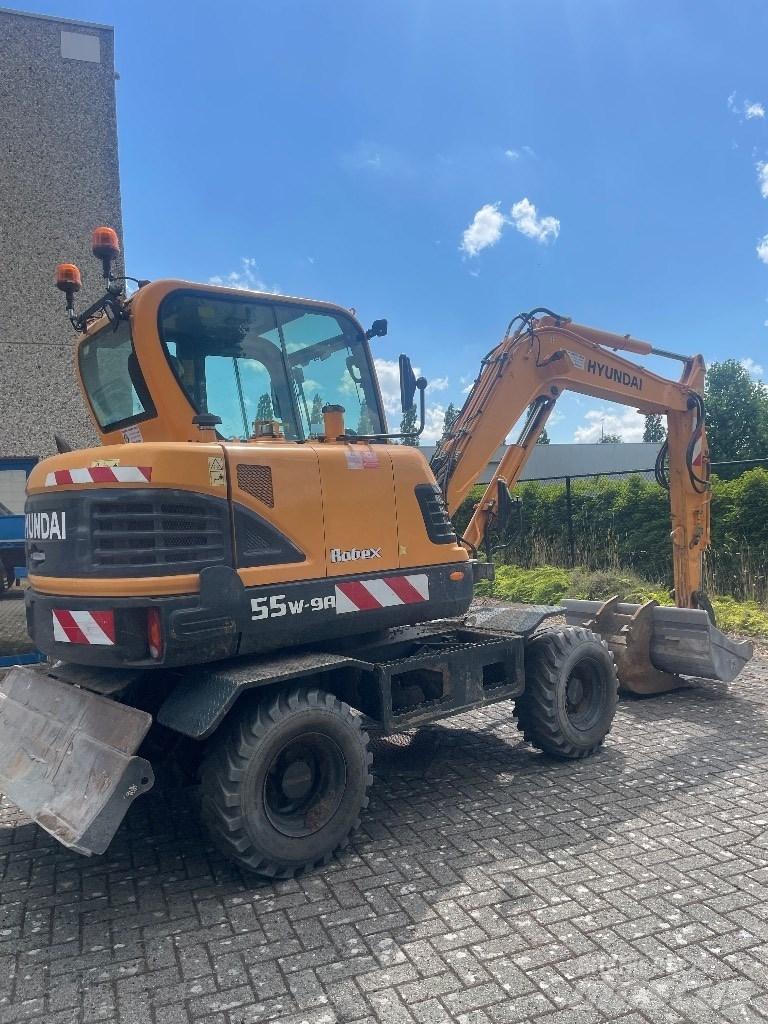 Hyundai 55w9a Ratiniai ekskavatoriai