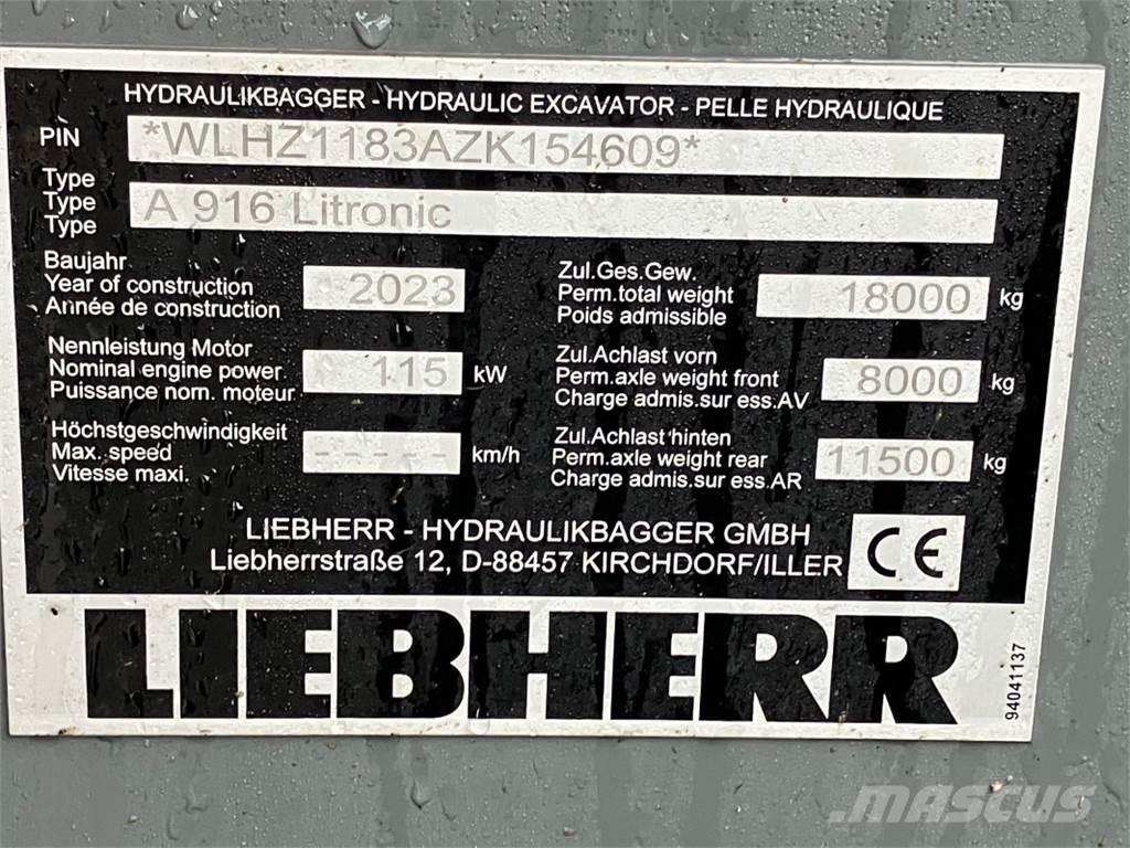 Liebherr A916 Ratiniai ekskavatoriai