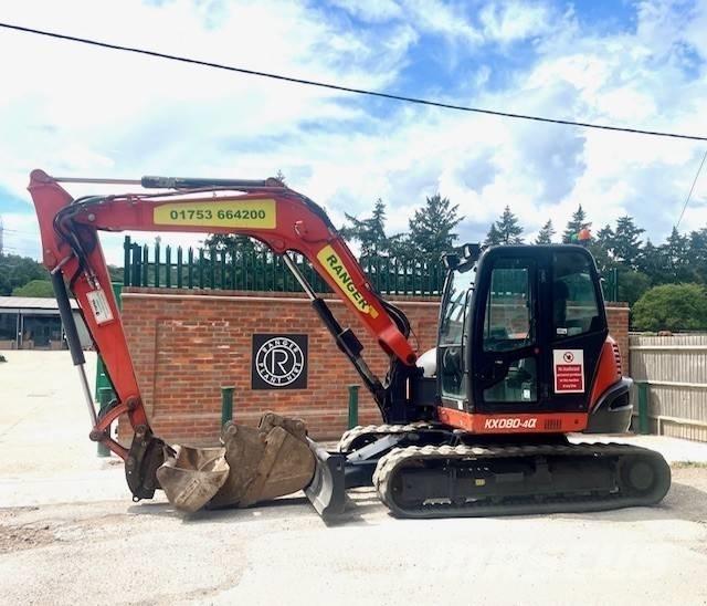 Kubota KX 080-4 Vidutinės galios ekskavatoriai 7-12 t