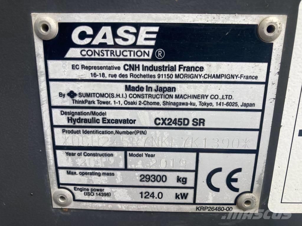 CASE CX 245 D SR LC Vikšriniai ekskavatoriai