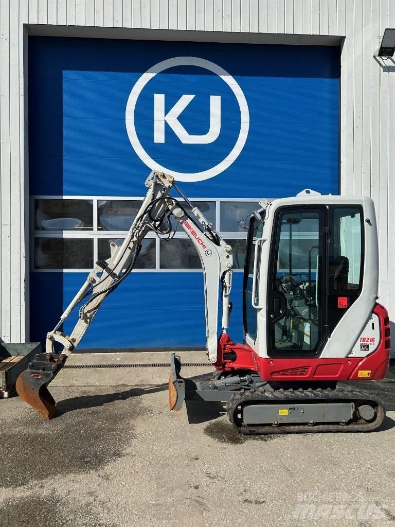 Takeuchi TB 216 Mini ekskavatoriai < 7 t