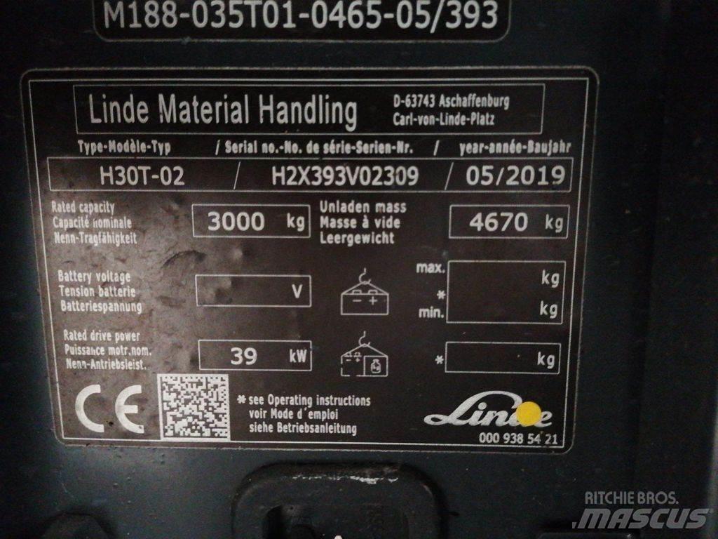 Linde H30T-02 LPG (dujiniai) krautuvai