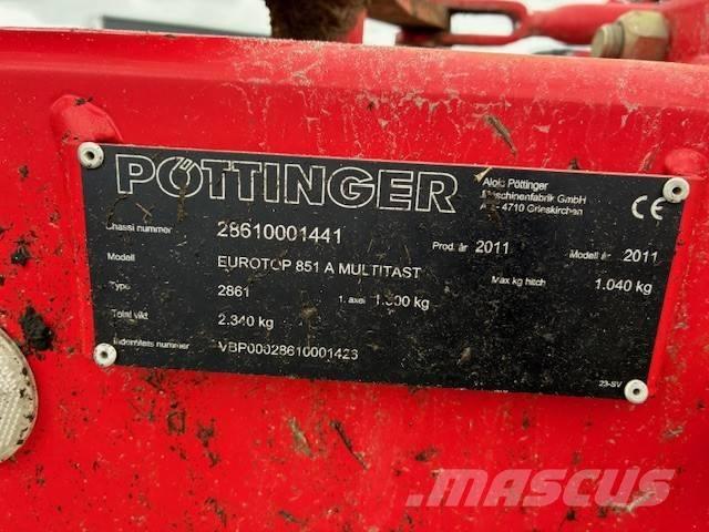Pöttinger Top 851A Pradalges formuojantys padargai