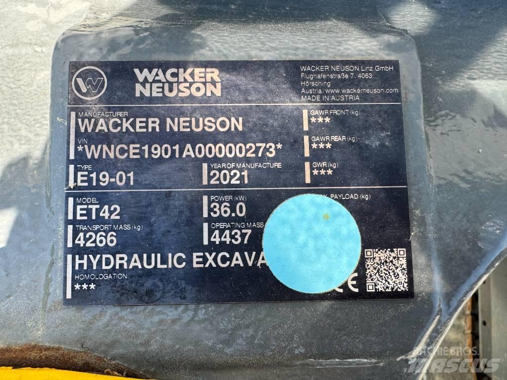 Wacker Neuson ET42 Vikšriniai ekskavatoriai