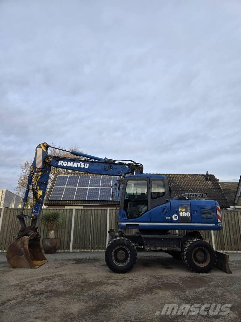 Komatsu PW 180-7EO Ratiniai ekskavatoriai