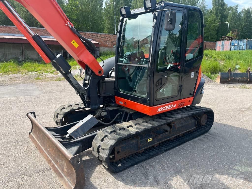 Kubota KX 080 Vidutinės galios ekskavatoriai 7-12 t