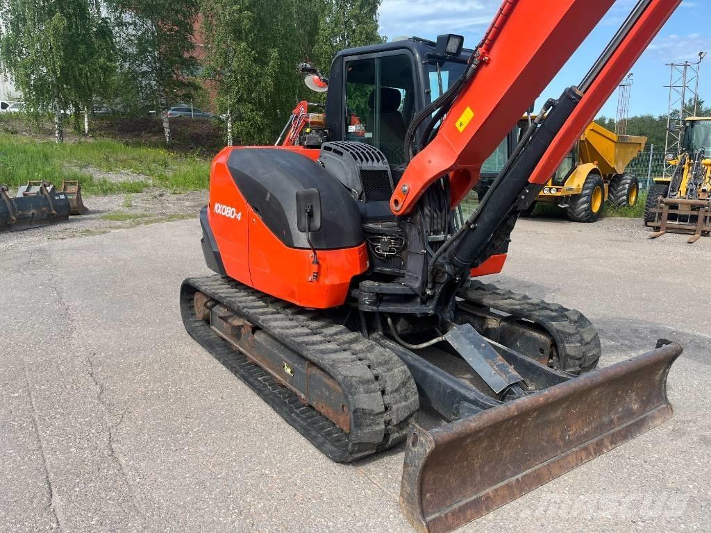 Kubota KX 080 Vidutinės galios ekskavatoriai 7-12 t