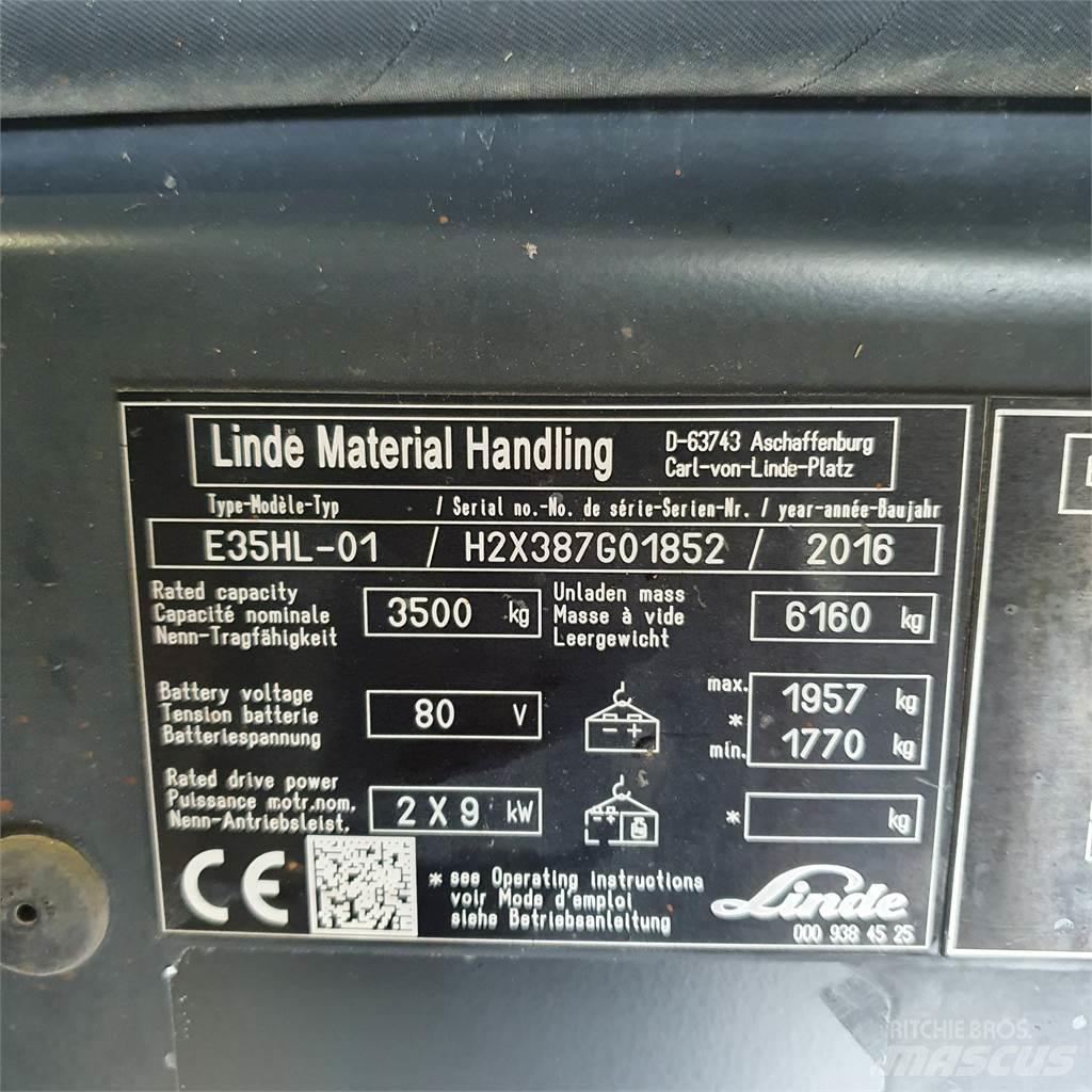 Linde E35HL Elektriniai šakiniai krautuvai