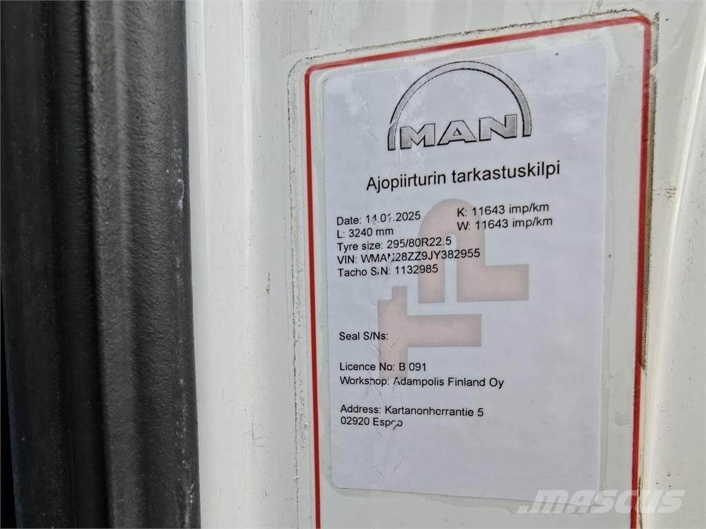 MAN TGM 18.290 Sunkvežimiai su dengtu kėbulu