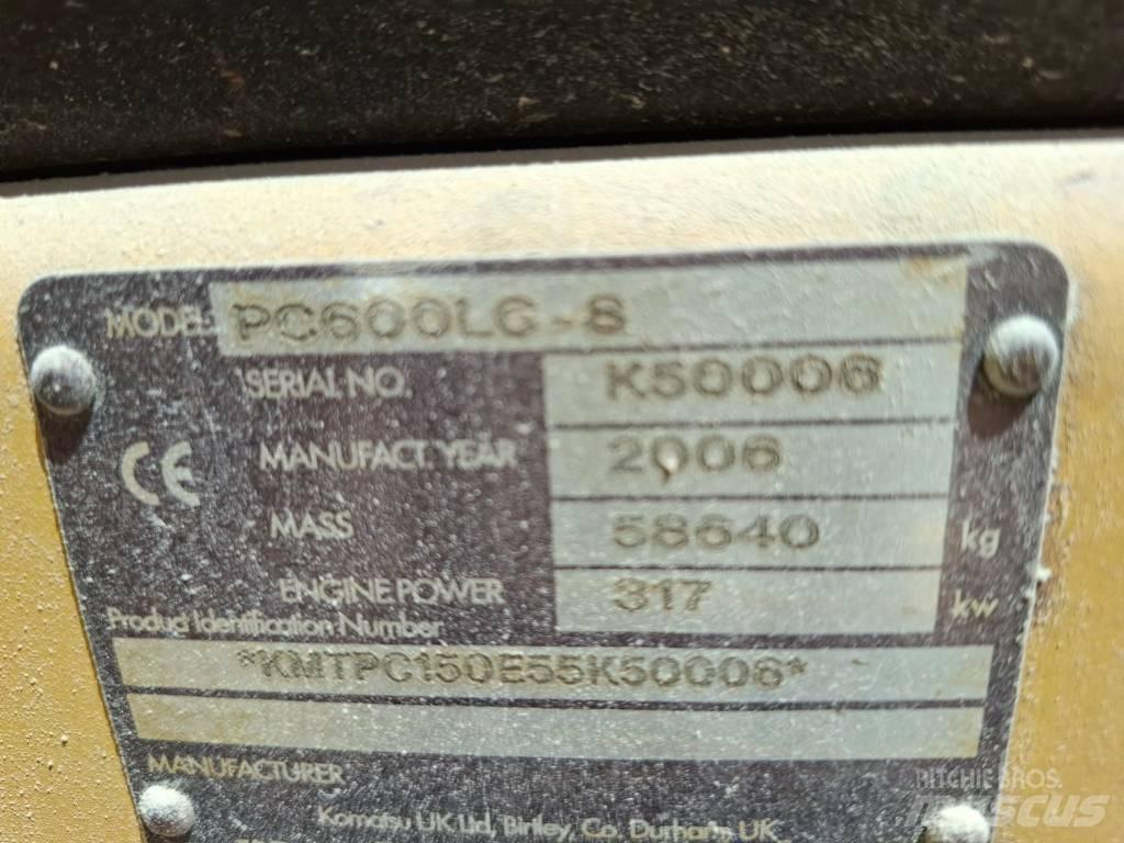 Komatsu PC 600 LC-8 Vikšriniai ekskavatoriai