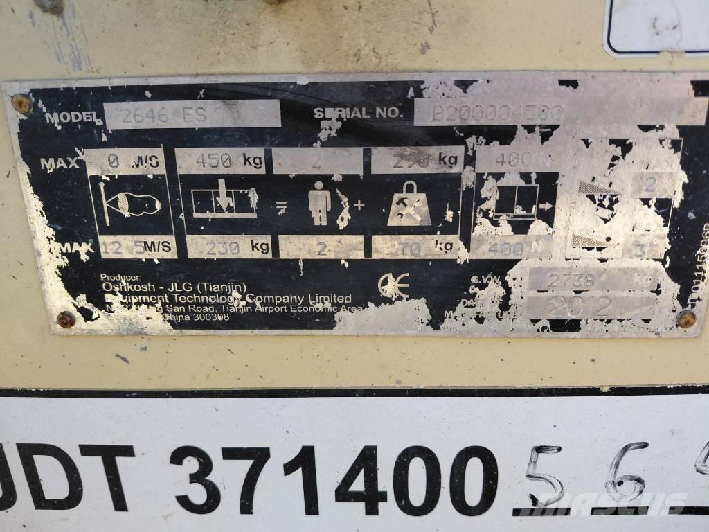 JLG 2646ES Žirkliniai keltuvai
