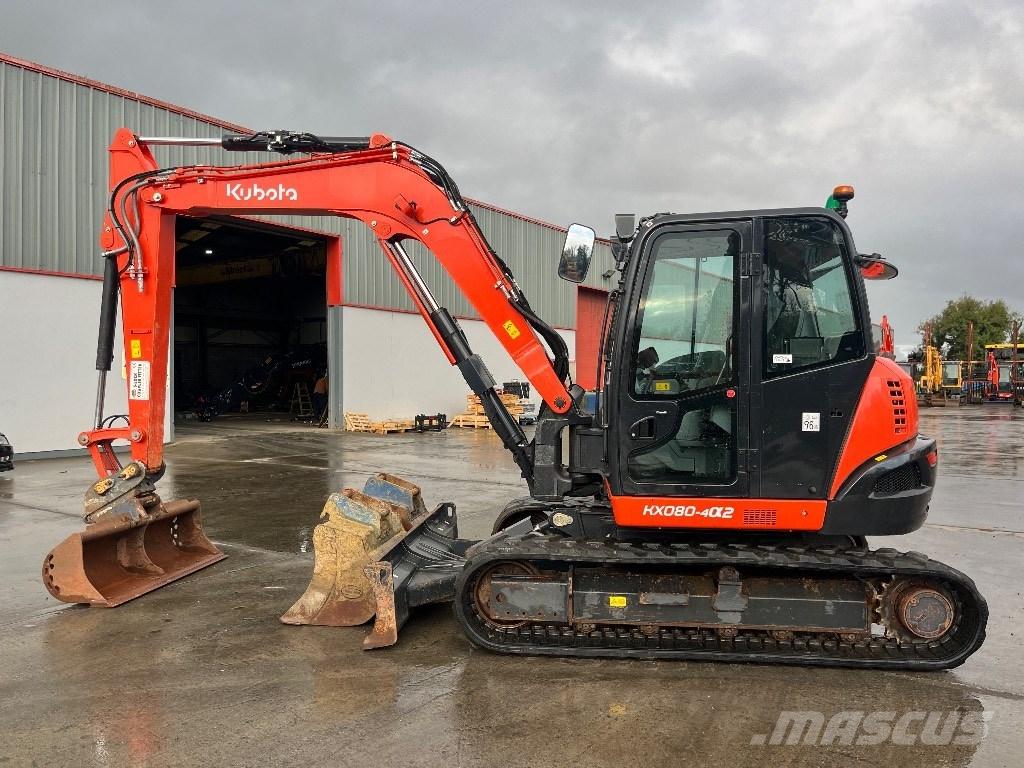 Kubota KX 080-4 Vidutinės galios ekskavatoriai 7-12 t