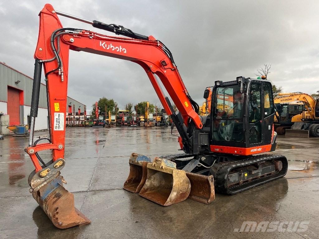 Kubota KX 080-4 Vidutinės galios ekskavatoriai 7-12 t