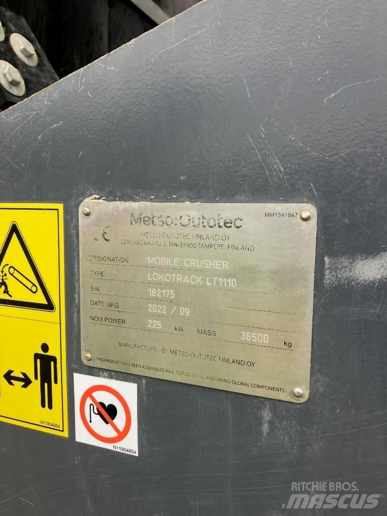 Metso LT 1110 Mobilūs smulkintuvai