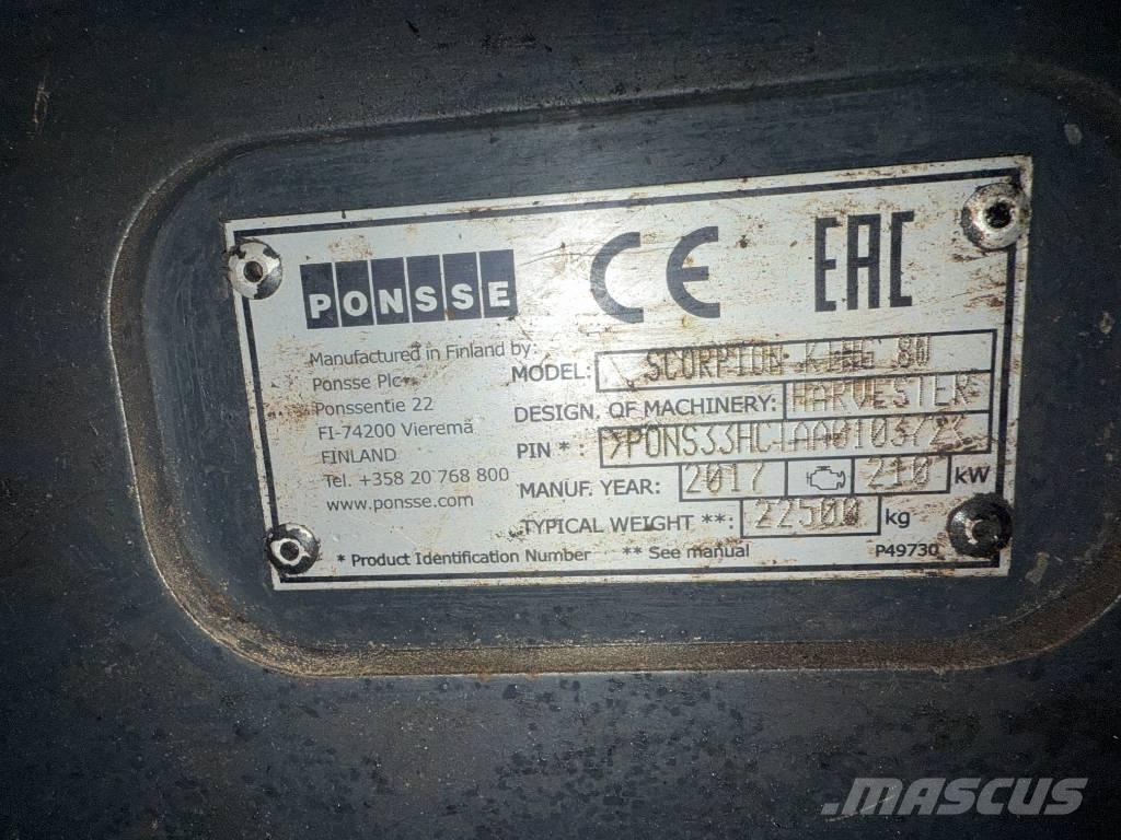 Ponsse Scorpion King Miško technika (Harvesteriai)
