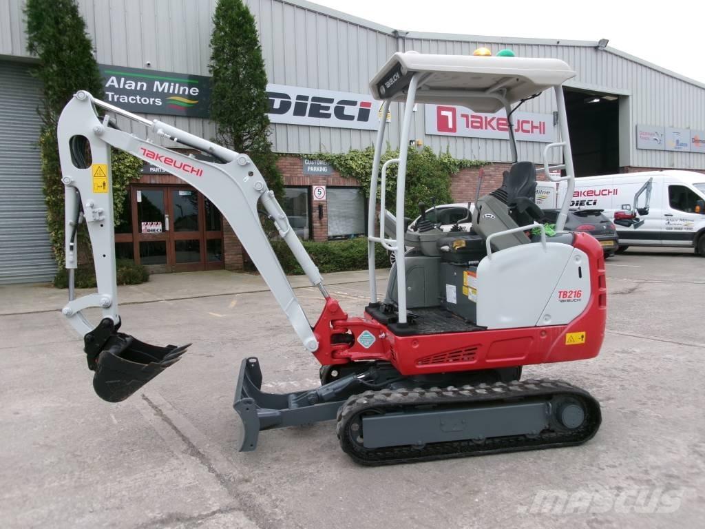 Takeuchi TB 216 Mini ekskavatoriai < 7 t