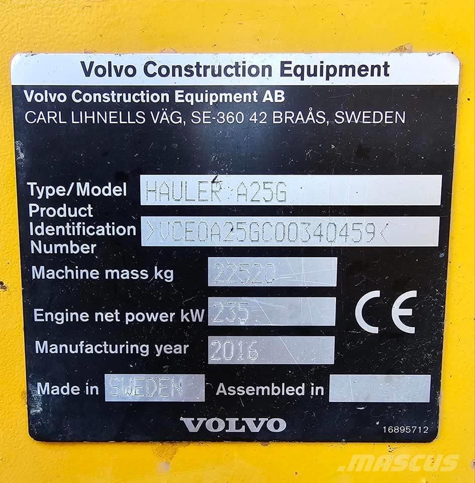 Volvo A 25 G Karjeriniai savivarčiai