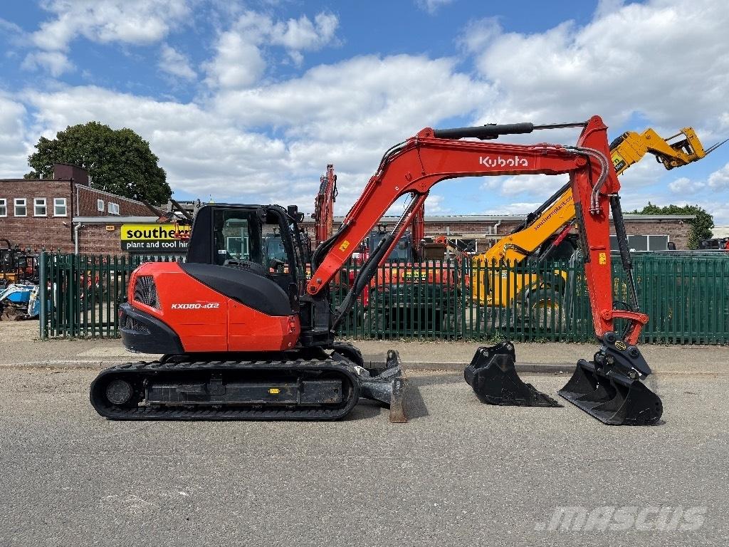 Kubota KX 080-4 Vidutinės galios ekskavatoriai 7-12 t