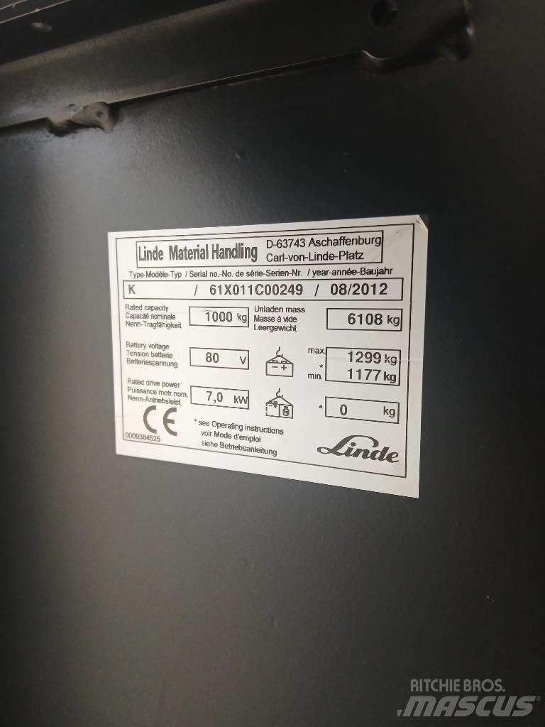 Linde K 10 Didelių aukščių keltuvai-krautuvai