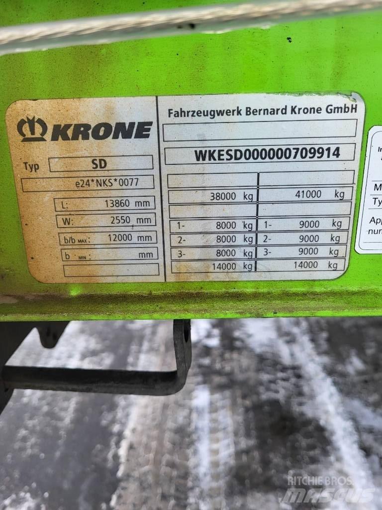 Krone SD Tentinės puspriekabės