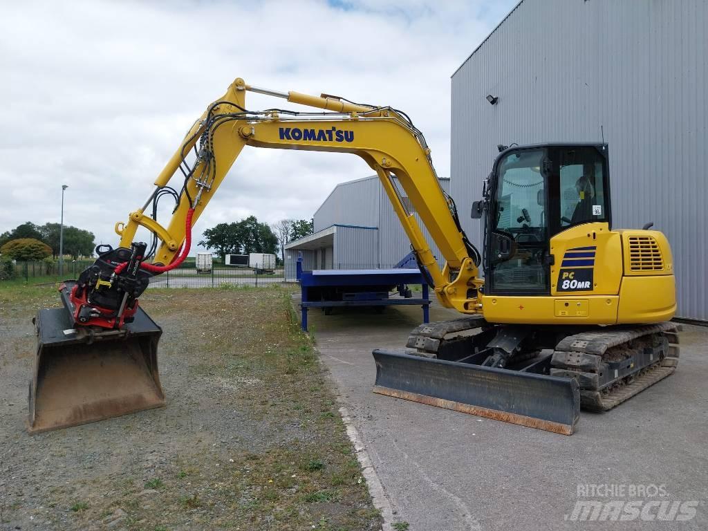 Komatsu PC80MR-5 Vidutinės galios ekskavatoriai 7-12 t