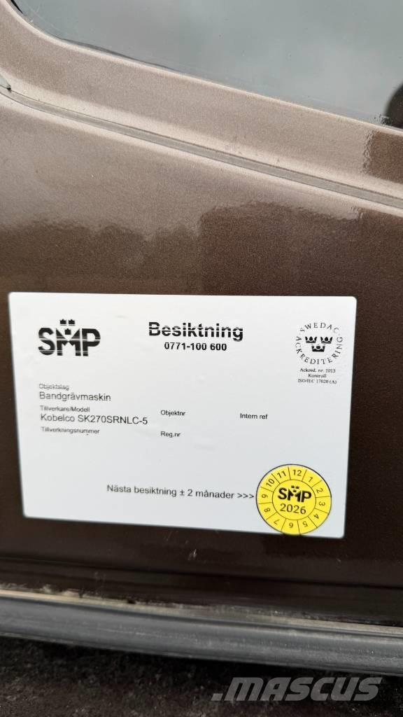 Kobelco SK 270 LC Vikšriniai ekskavatoriai