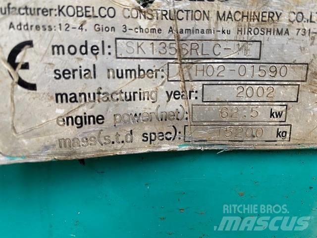 Kobelco SK 135 SR LC Vikšriniai ekskavatoriai