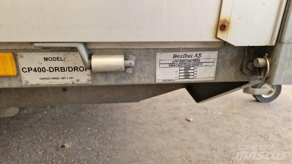  Aku CP400-DRB/drop Autovežių priekabos