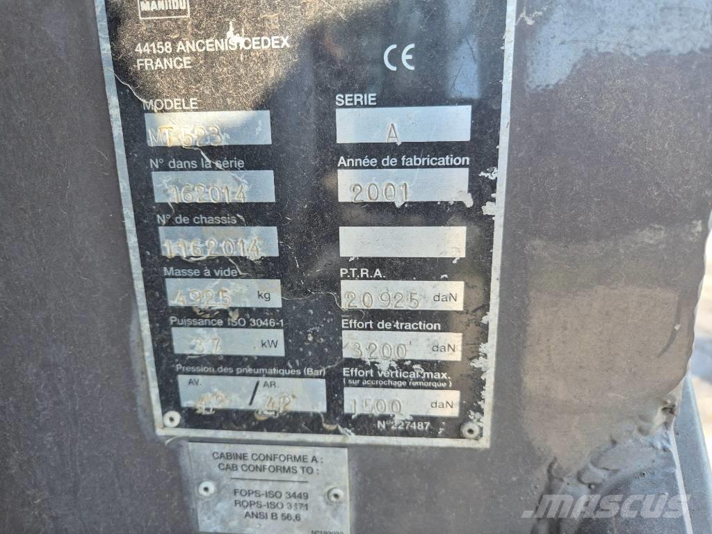 Manitou MT 523 Teleskopiniai krautuvai