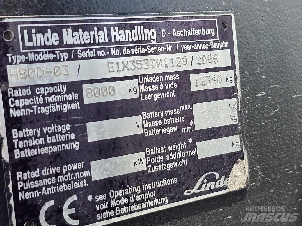 Linde H80D-03 Dyzeliniai krautuvai