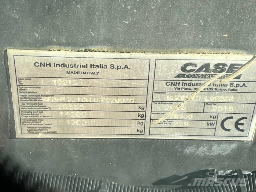 CASE 1021 G Naudoti ratiniai krautuvai