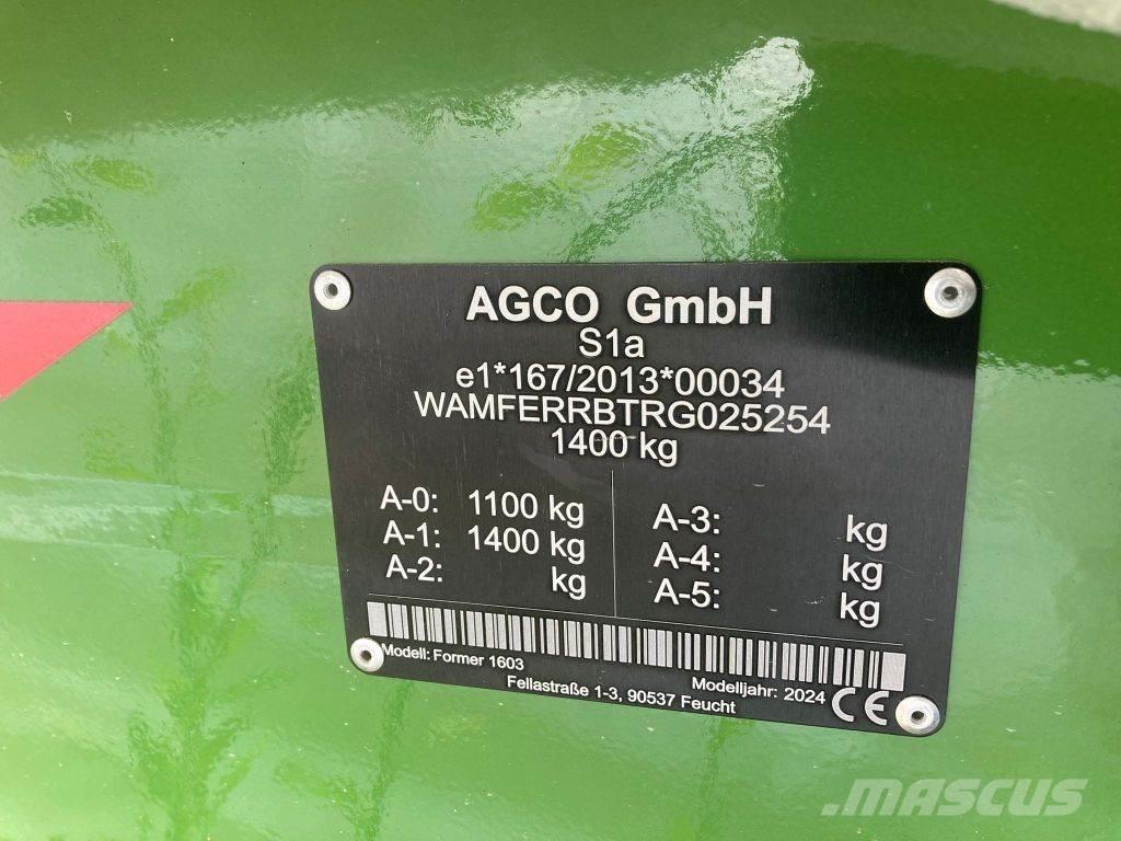 Fendt Former 1603 Šieno grėbliai ir vartytuvai