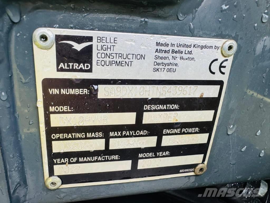 Altrad Belle DX1000 Statybiniai savivarčiai sunkvežimiai