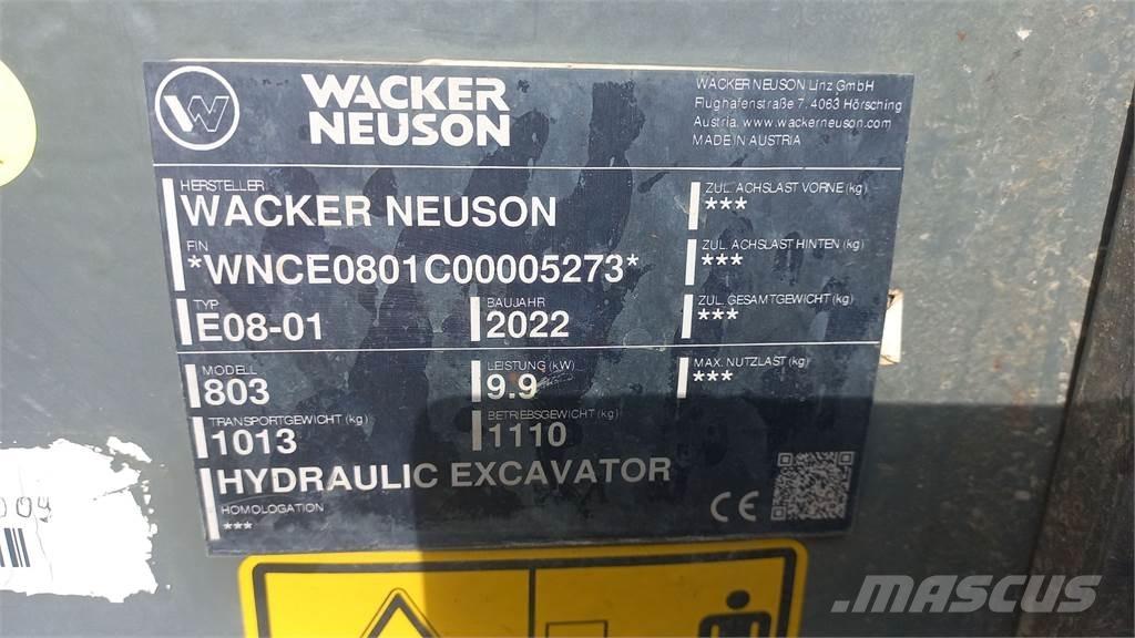 Wacker Neuson 803 Vikšriniai ekskavatoriai