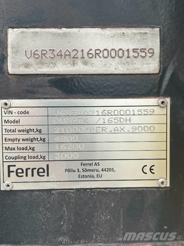 Ferrel 165DH Savivartės priekabos