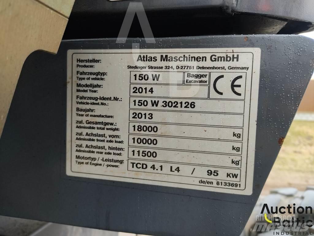 Atlas 150 W Ratiniai ekskavatoriai