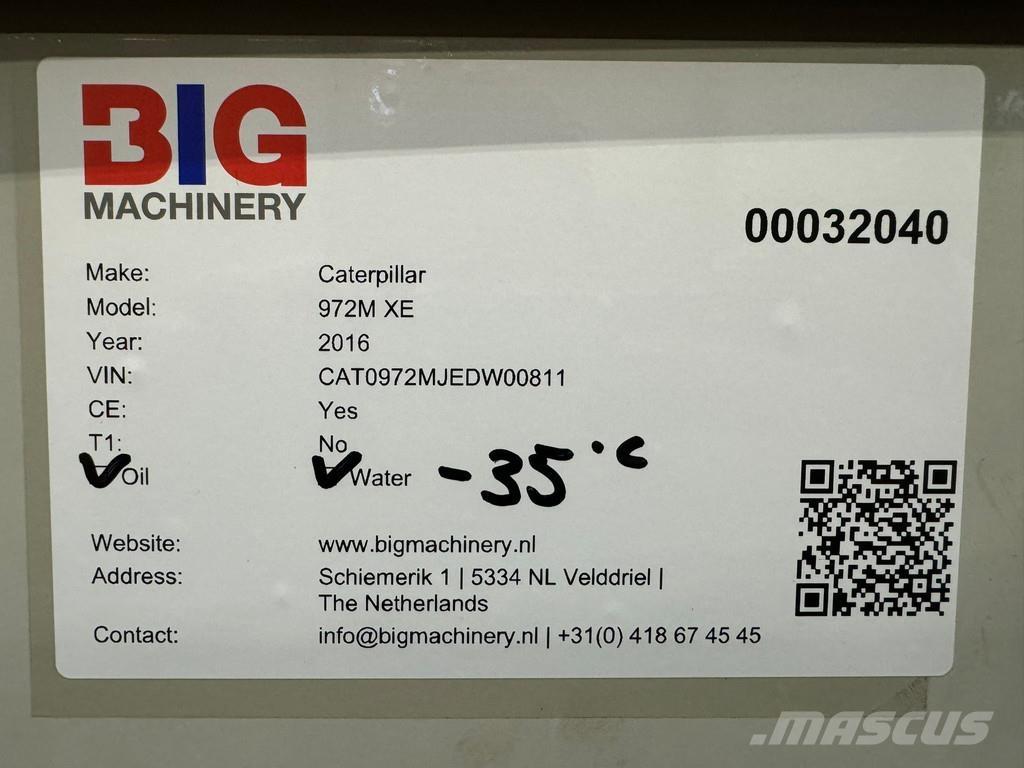 CAT 972M XE Naudoti ratiniai krautuvai