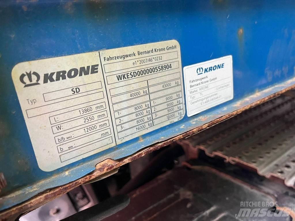 Krone SD Tentinės puspriekabės