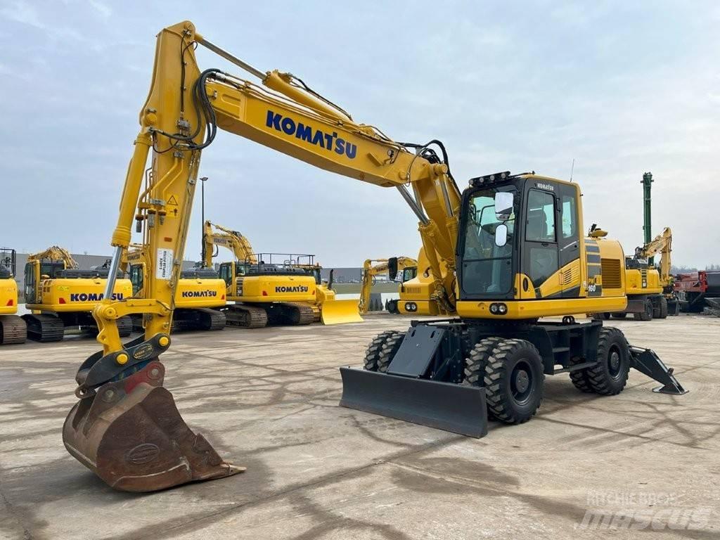 Komatsu PW160-11 Ratiniai ekskavatoriai