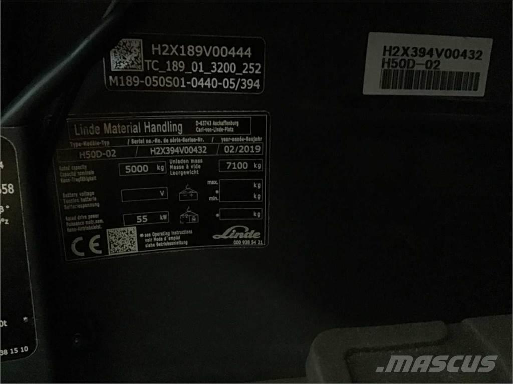 Linde H50D Dyzeliniai krautuvai