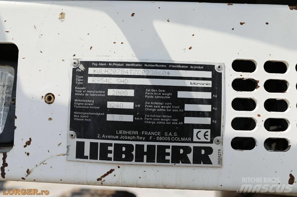 Liebherr R954 C SHD Vikšriniai ekskavatoriai